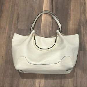 Sondra Roberts Squared Spacious White Tote